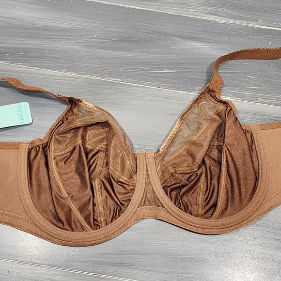 Goddess Keira Underwire Bra Full Coverage‎ 40DD Cinnamon - Picture 5 of 10